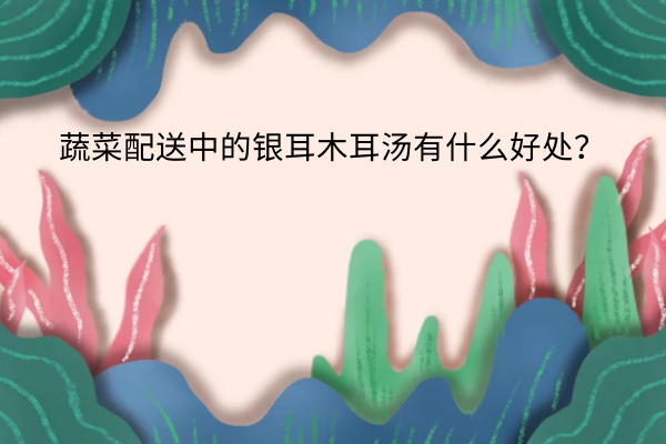 蔬菜配送中的銀耳木耳湯有什么好處？