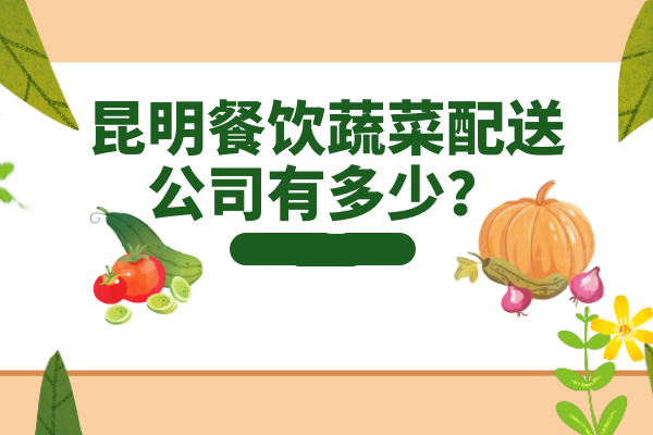 昆明餐飲蔬菜配送公司有多少？